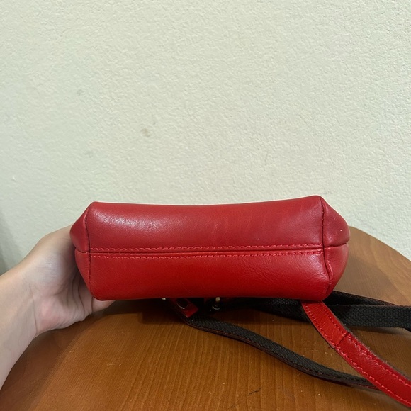 Patricia Nash Vatoni Convertible Leather Backpack Red Women's Travel Handbag - Picture 11 of 13